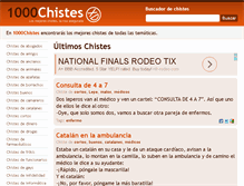 Tablet Screenshot of 1000chistes.com